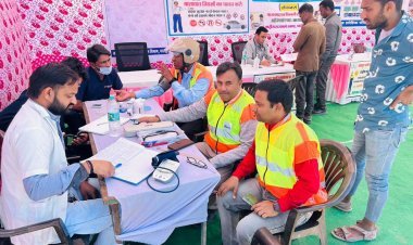 पाली सड़क सुरक्षा निशुल्क स्वस्थ्य शिविर का आयोजन