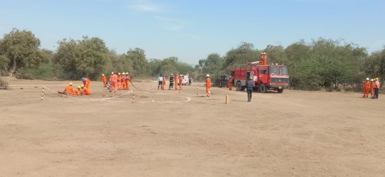 मारवाड़ निंबली आग की सूचना पर मचा हड़कंप