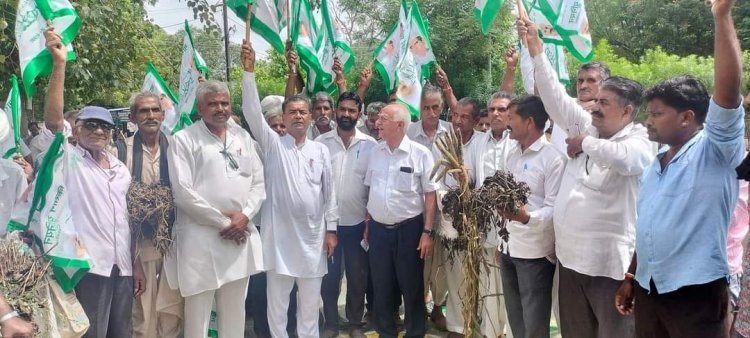 पूर्व बिपरजॉय के दौरान हुई अतिवृष्टि से किसानों को अनुदान राहत देने की मांग।
