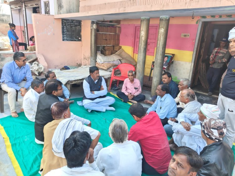 लालसोट विधायक ने दी मृतक राजकुमार को श्रद्धांजलि