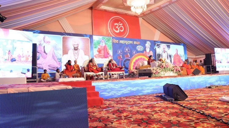 प्राण प्रतिष्ठा के सातवे दिन में सुनाया शिव पार्वती विवाह का प्रसंग
