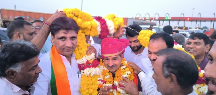 अल्पसंख्यक मोर्चा पुर्व प्रदेश उपाध्यक्ष सहित राज्य सभा सांसद राठौड़ का किया स्वागत