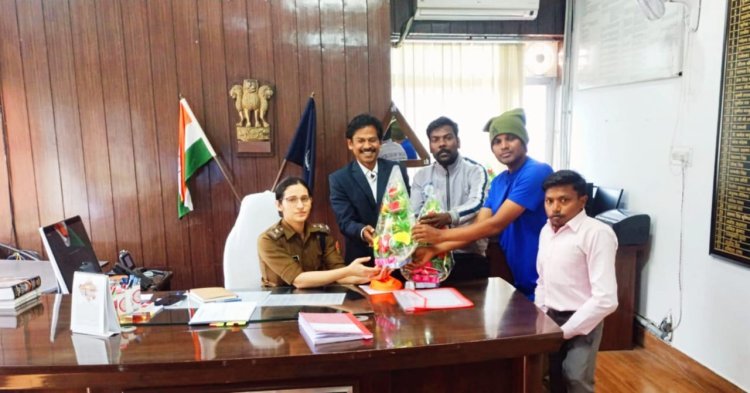 सामाजिक कार्यकताओं ने किया आईपीएस सुश्री रंजिता शर्मा का स्वागत