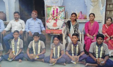 विवेकानंद शिशु सदन उच्च प्राथमिक विद्यालय सवराड़ के 8वीं कक्षा के विद्यार्थियों को शुभकामनाएं के साथ विदाई दी गई।