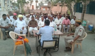 बगड़ी नगर थाना क्षैत्र के कंटालिया चौकी में सीएलजी बैठक आयोजित कि गई।