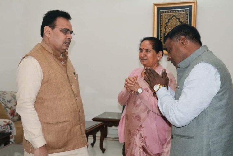 बांदीकुई विधायक ने की सीएम से मुलाकात रखी ये मांग