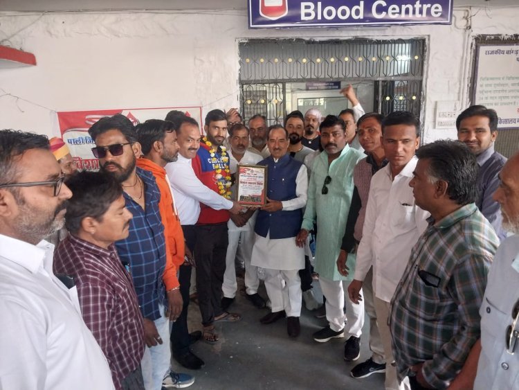  पाली रक्तदान शिविर में युवाओं ने किया 60 यूनिट का  रक्तदान