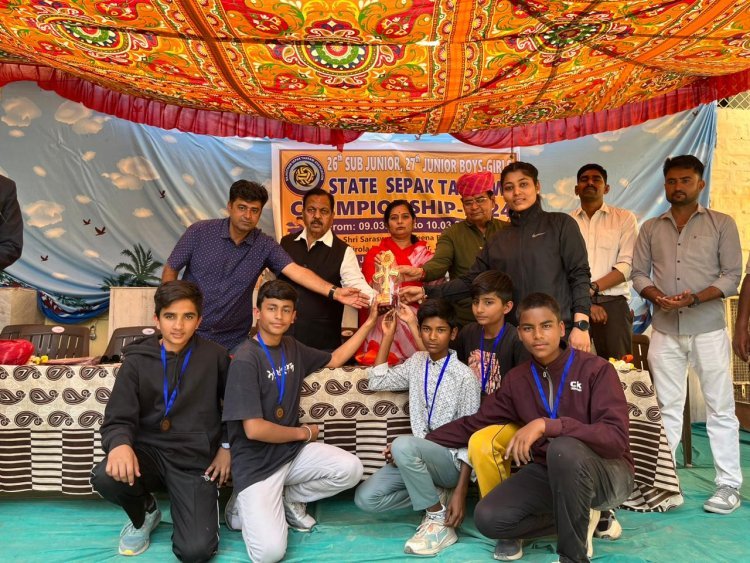 सेपक-टकरा प्रतियोगिता में पाली ने जीते 4 मेडल.....।