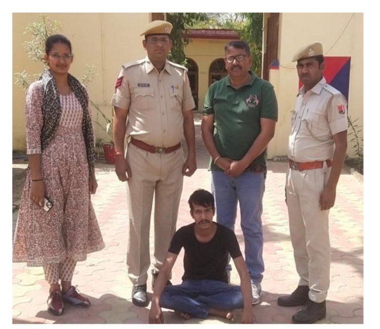 नाकाबंदी के दौरान पकड़ा 2.420किग्रा अफीम दूध आरोपी को किया गिरफ्तार