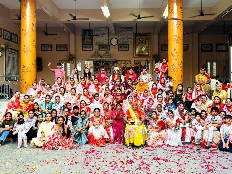 सिखवाल समाज भवन में सिखवाल महिला मंडल द्वारा मनाया फाग उत्सव