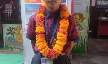 नवोदय में चयन होने पर हिमांशी का किया सम्मान