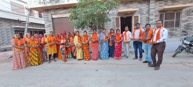 हर घर पक्षियों के लिए परिंडे अभियान के तहत पक्षियों के लिए  लगाए परिंडे