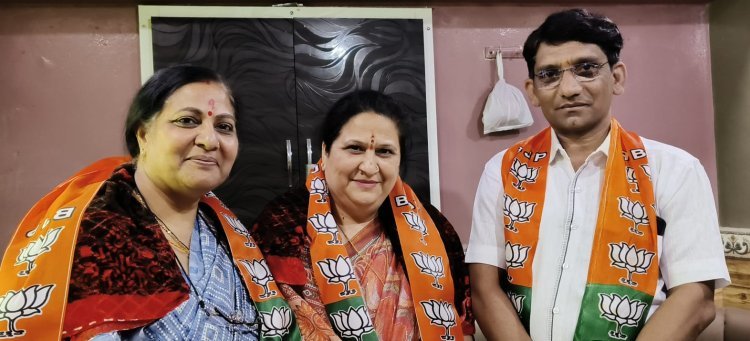 लक्ष्मी बारूपाल व पाली जिला महिला लोकसभा प्रभारी कुसुम सोनी का किया स्वागत