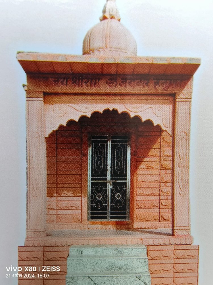 धर्मधारी मे हनुमान मंदिर दो दिवसीय प्राण प्रतिष्ठा महोत्सव सोमवार से होंगा आरंभ