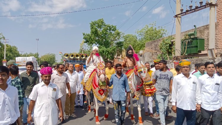 गाजे- बाजे के साथ मनाई राजपुरोहित समाज ने संत खेतेश्वर कि जन्म जयंती