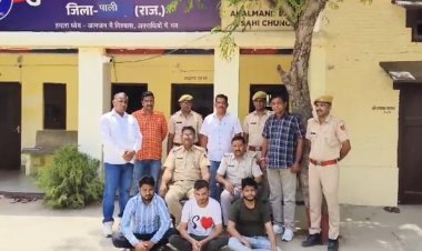 पुलिसकर्मी बनकर लूटपाट करने वाली अन्तर्राज्यीय गैंग का रानी पुलिस ने किया पर्दाफाश