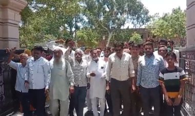 पाली के इंदिरा कॉलोनी के लोगों ने  जिला कलेक्टर को दिया ज्ञापन