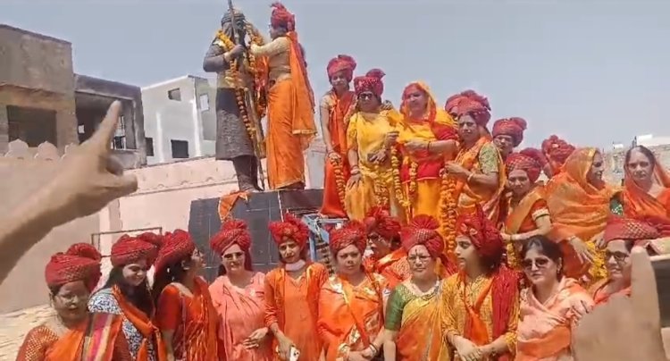 पाली शहर में महाराणा प्रताप की जयंती  पर निकाली शोभायात्रा