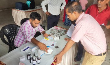 पाली के केशव नगर में हुआ नि:शुल्क चिकित्सा स्वास्थ्य परामर्श