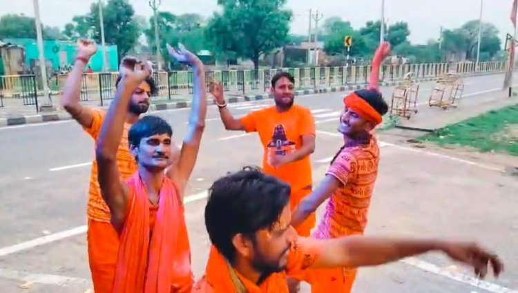 नौवीं कांवड़ पदयात्रा पहुंची धनावड़
