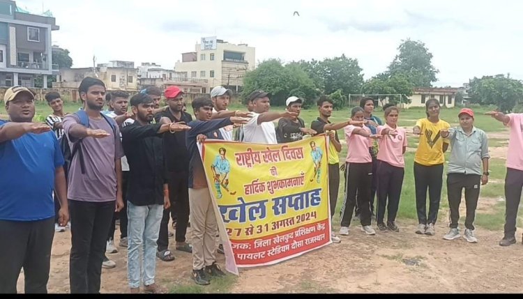 खेलकूद सप्ताह के तहत टेनिस बॉल क्रिकेट मैच का हुआ आयोजन