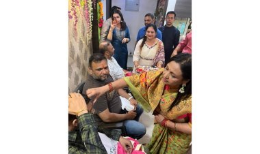 ऋषि पंचमी पर माहेश्वरी समाज ने मनाया रक्षाबंधन