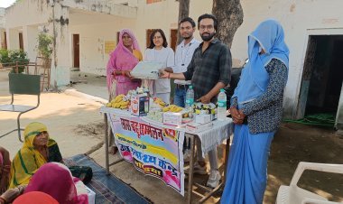 आंगनबाड़ी केन्द्र मंडिया प्रथम में  सास बहु सम्मेलन  आयोजित