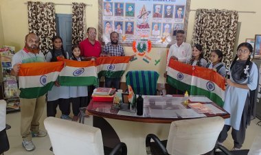 Students were made aware about Har Ghar Tiranga health campaign and garbage management