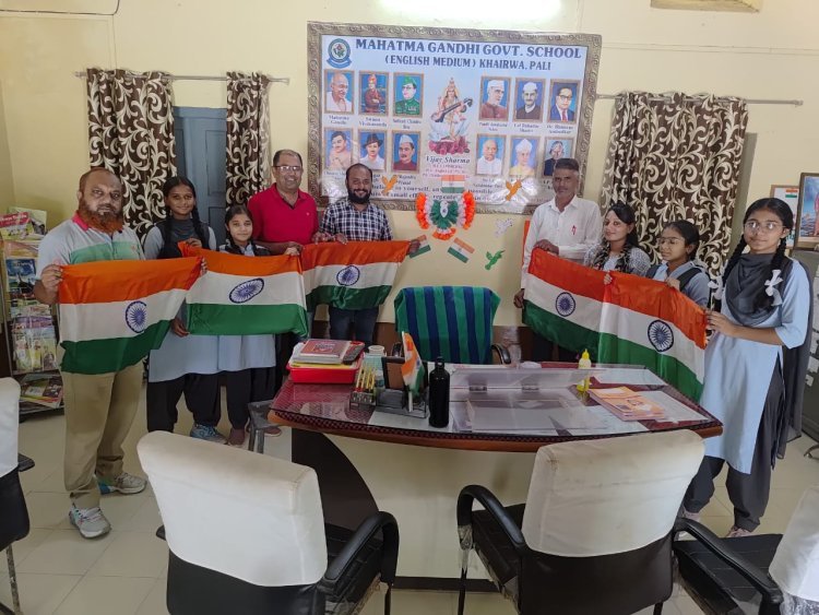 Students were made aware about Har Ghar Tiranga health campaign and garbage management