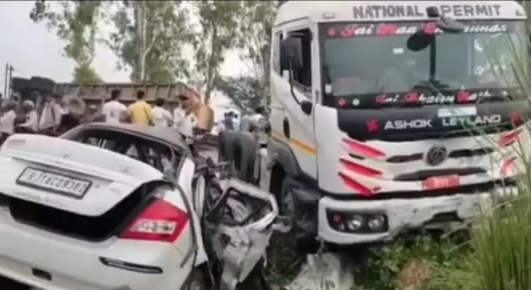 नेशनल हाई-वे 21 पर ट्रेलर और कार की भिड़ंत में 5 की मौत