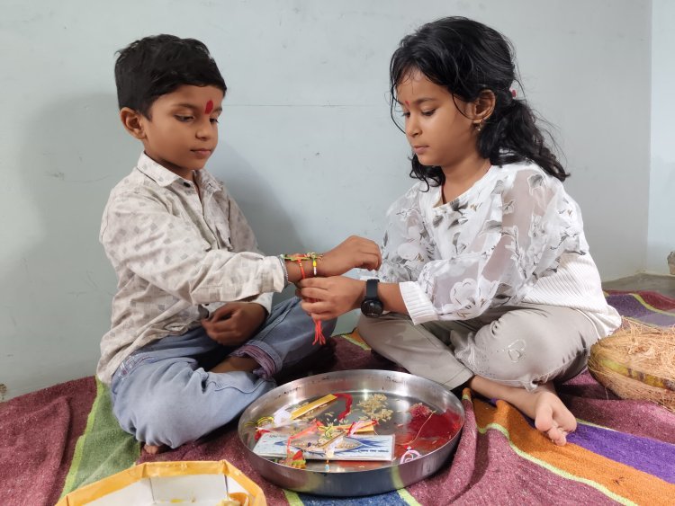 Raksha Bandhan festival was celebrated with great enthusiasm throughout the district