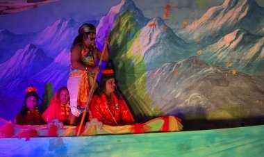 संगीतमय राम लीला केवट ने श्री राम को नाव से गंगा पार कराई