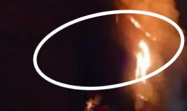 ऑयल पेंट गोदाम में लगी आग