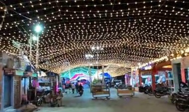 रोशनी से जगमगाया मेहंदी नगरी सोजत 