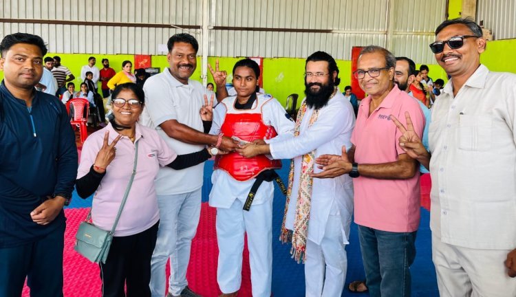 ताइक्वांडो प्रतियोगिता के पहले राउंड में हनुमानगढ़ की लाडो ने लहराया परचम