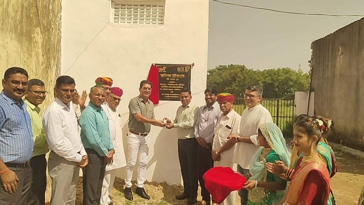 इन डीड फाउण्डेशन ने विद्यालय में बनाए शौचालय