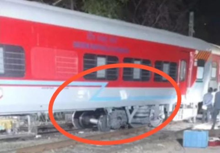 जोधपुर -साबरमती रेल के कोच पटरी से उतरे               