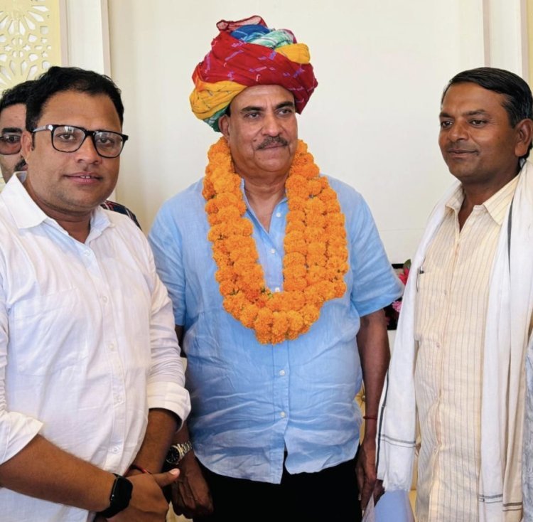 सेवार्थ समर्पित वेलफेयर फाउंडेशन के फाउंडर घेवर जी ने की मेघराज सिंह जी से स्नेहपूर्ण मुलाकात