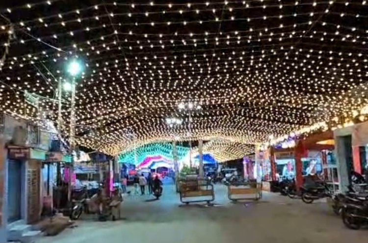 रोशनी से जगमगाया मेहंदी नगरी सोजत 