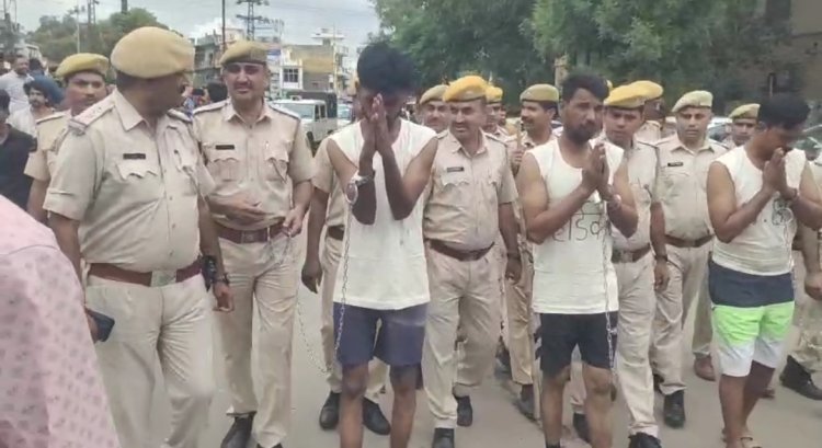 चाकूबाजी कर हत्या की वारदात के अपराधियों को किया गिरफ्तार