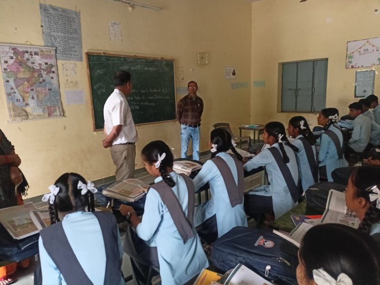 ACBO माली ने ग्रामीण क्षेत्र के विद्यालय का निरीक्षण कर दिए दिशा निर्देश