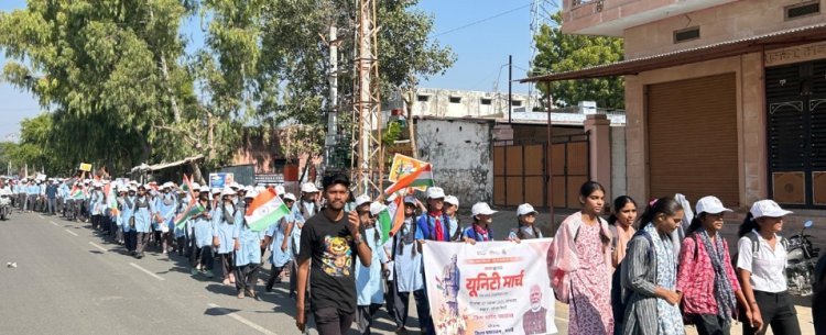 सोजत में युवाओं ने दिया एकता व अखण्डता का संदेश