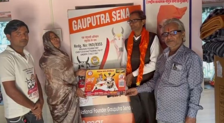 मृत्यु भोज ना कर गोमाता को खिलाई 251 किलो लापसी