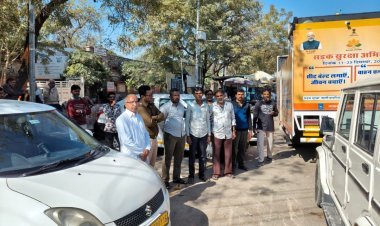 सड़क सुरक्षा पखवाड़ा अंतर्गत परिवहन विभाग की प्रवर्तन एवं जागरूकता