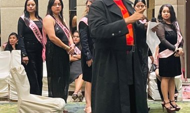 फॉरएवर मिस यूनिवर्स के लिए कन्टेस्टेन्ट ने शाय लोबो के साथ की रिहर्सल