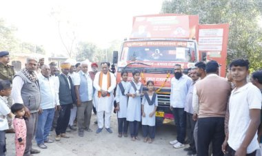 मंत्री कुमावत ने पाली में विकास रथ यात्रा के दौरान दी जनकल्याणकारी योजनाओं की जानकारी