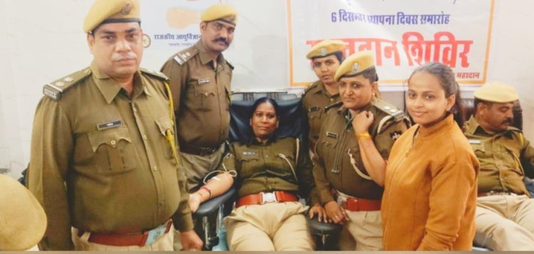 पाली में होमगार्ड जवानों ने किया ब्लड डोनेट*