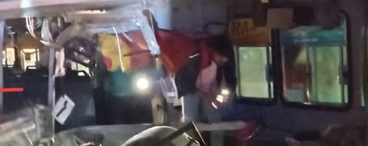 रोडवेज ट्रेलर टकराए 10घायल     