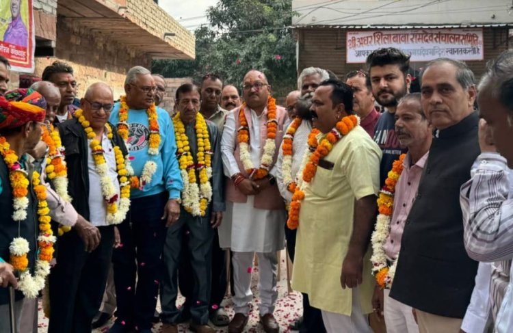 सामुदायिक भवन के फिनिशिंग कार्य का शहर विधायक भंसाली ने किया शुभारंभ