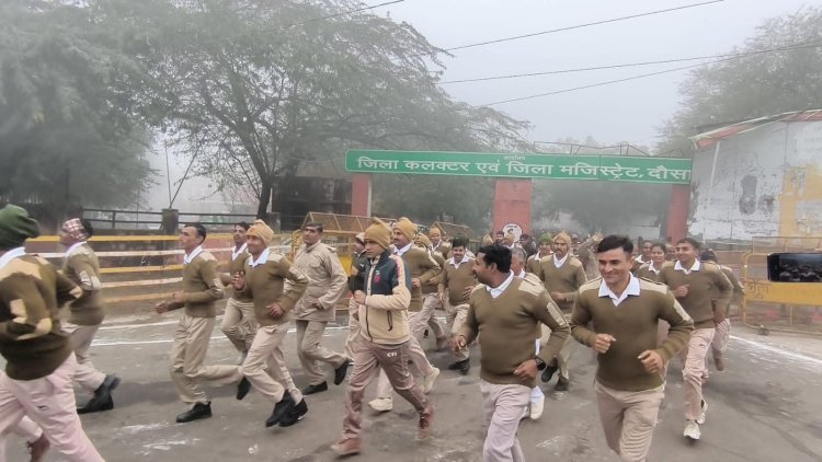 रन फॉर विकसित राजस्थान में युवाओं ने दिखाया उत्साह